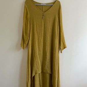 osx Womens cotton asymmetrical dress size large. Cute boho oversized flowy style